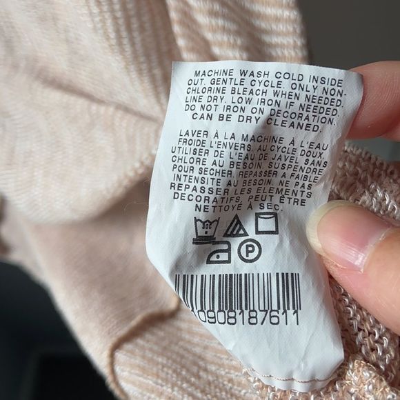 Motherhood Maternity Sand Colored  3/4 Sleeve Knit Top - S - Picture 7 of 8